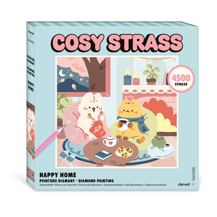 Zestaw kreatywny Haft diamentowy Cosy strass - Przytulny dom / Janod