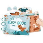 Książeczka z zadaniami Busy Book Dinozaury 3+ / Janod