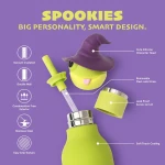 Butelka termiczna ze słomką Spookie, 460 ml - Witch / Asobu Halloween