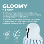 Butelka termiczna ze słomką Maxi Spookie, 660 ml - Ghost / Asobu Halloween