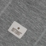 Kominiarka wełniana w prążek - Medium Grey Melange / HUTTEliHUT