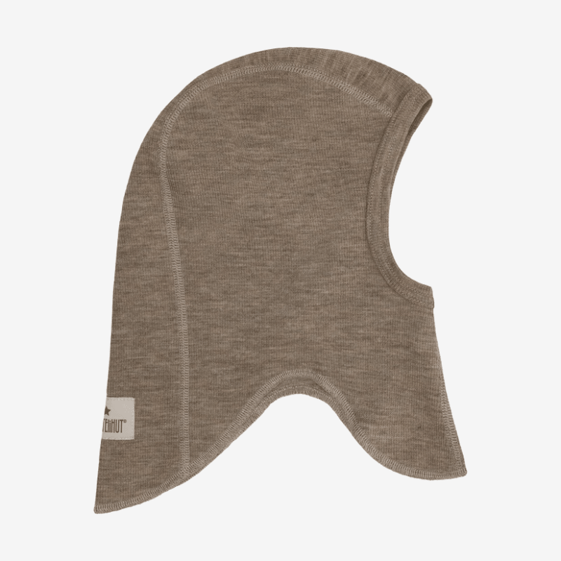 Kominiarka wełniana w prążek - Medium Grey Melange / HUTTEliHUT