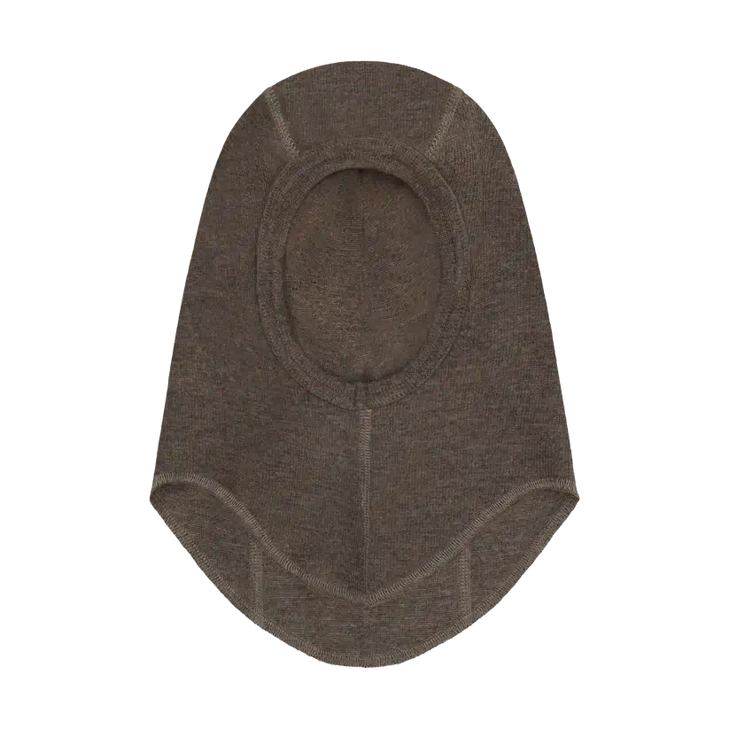Kominiarka wełniana w prążek - Brown Melange / HUTTEliHUT