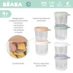 Zestaw pojemników słoiczków szklanych z zamknięciem 6 x 250 ml Natural color mix / Beaba