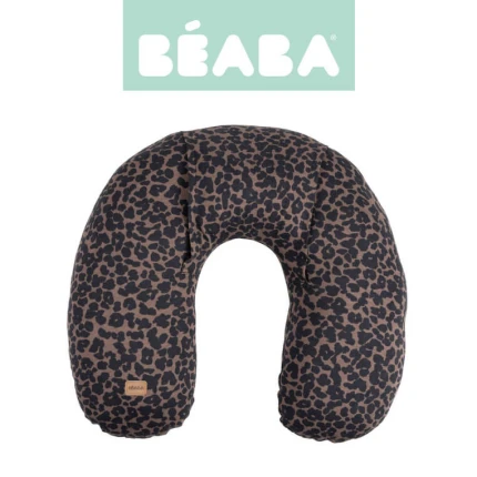 Poduszka z termoforem z pestek lnu 2w1 Little warmy Jersey - Leopard / Beaba
