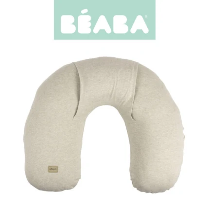 Poduszka z termoforem z pestek lnu 2w1 Little warmy Jersey - Clay / Beaba