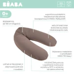 Ergonomiczna poduszka rogal dla kobiet w ciąży i karmiących Big Flopsy™ French - Cacao / Beaba