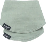 Śliniak bawełniany 3w1 - Pale Green, 2szt. / KipKep