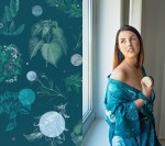 Szlafrok / kimono bambusowe - Moon Garden / Lullalove