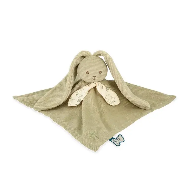 Komforter kwadratowy Królik 30 cm - szałwiowy, kolekcja Lapinoo / Kaloo