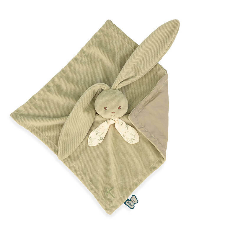 Komforter kwadratowy Królik 30 cm - szałwiowy, kolekcja Lapinoo / Kaloo