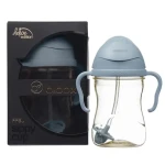 Bidon ze słomką PPSU, deluxe edition, 240 ml, Ocean / b.box