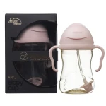 Bidon ze słomką PPSU, deluxe edition, 240 ml, Blush / b.box