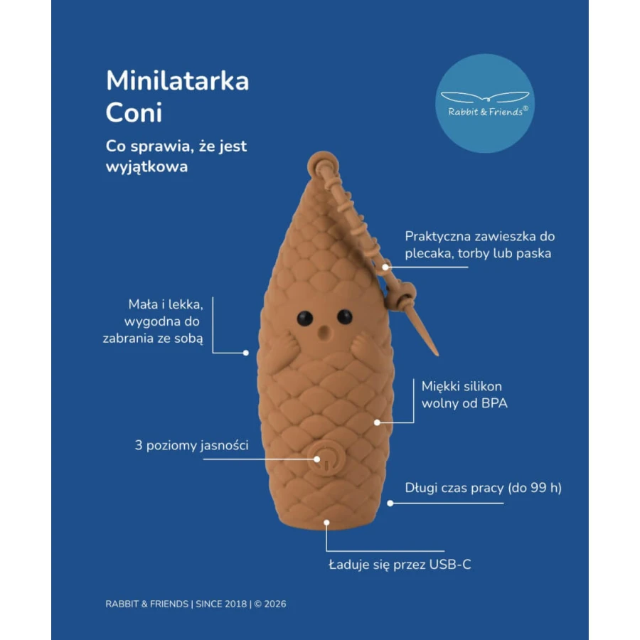 Minilatarka Szyszka CONI - seria Forest / Rabbit&Friends