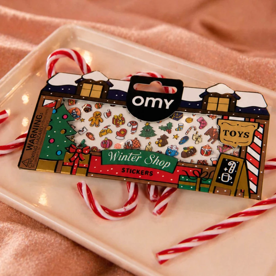 Odlotowe winylowe naklejki - WINTER SHOP / OMY