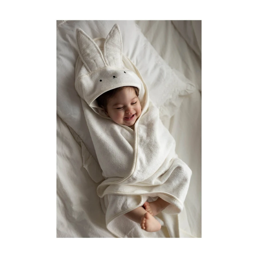 Bambusowy ręcznik light beige - rabbit / My Memi