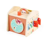 Drewniany domek manipulacyjny Zabawa w chowanego 12m+ / Lilliputiens