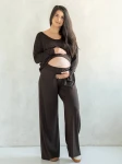 Spodnie ciążowe MOCHA - choco / Latte Mama