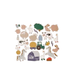 Zestaw magnesów kreatywnych Vento - Farmlife, Sandy / Liewood