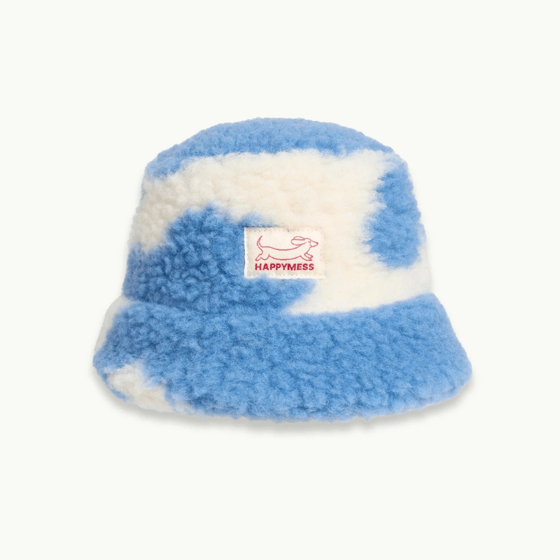 Dziecięcy kapelusz merino - blue cow / Happymess
