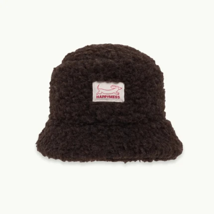Dziecięcy kapelusz merino - chocolate brown / Happymess