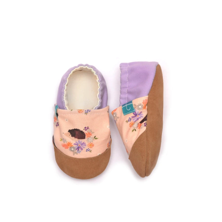 Kapcie do domu, żłobka, przedszkola - PURPLE HEDGEHOGS / TITOT