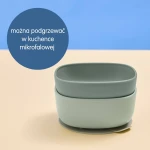 Miseczki dla dzieci 2 szt. + 1 silikonowa przyssawka, Sage / b.box
