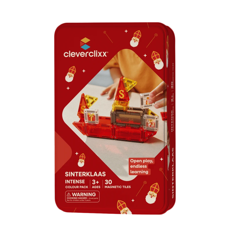 Klocki magnetyczne Mini Tiles Sinterklaas Limited Edition - 30 el. / Cleverclixx