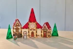 Klocki magnetyczne Christmas Village Advent Calendar 46 el. / Cleverclixx