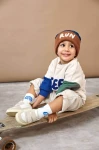 Bluza z bawełny organicznej GOTS Little Gang Free milky / Lassig