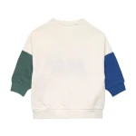Bluza z bawełny organicznej GOTS Little Gang Free milky / Lassig