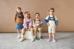 Bluza z bawełny organicznej GOTS Little Gang Free milky / Lassig