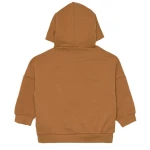 Bluza z kapturem z bawełny organicznej GOTS Little Gang Fun caramel / Lassig