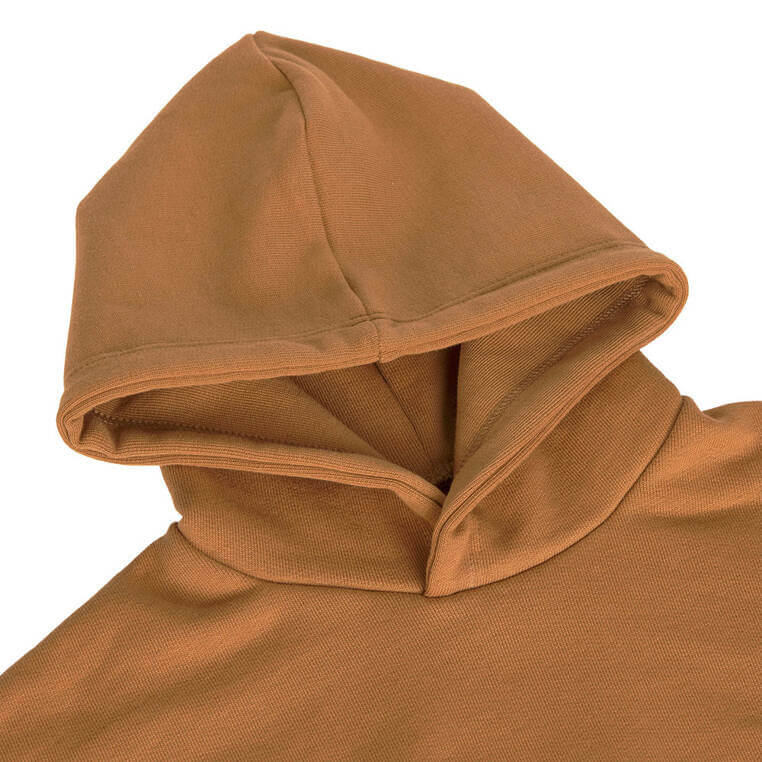 Bluza z kapturem z bawełny organicznej GOTS Little Gang Fun caramel / Lassig
