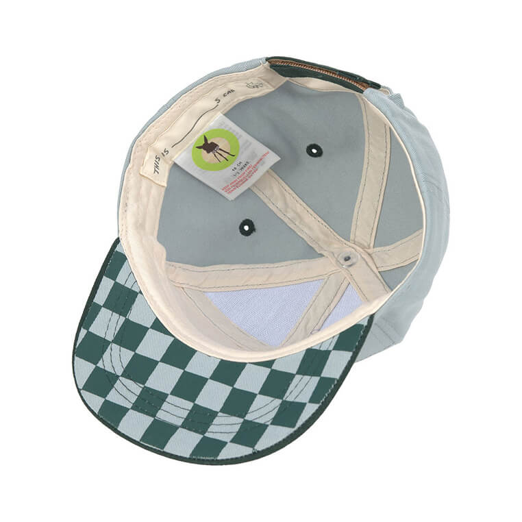 Czapka z daszkiem dziecięca Little Gang Lemon - light blue, dark green / Lassig