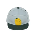 Czapka z daszkiem dziecięca Little Gang Lemon - light blue, dark green / Lassig