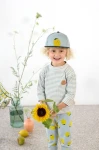 Czapka z daszkiem dziecięca Little Gang Lemon - light blue, dark green / Lassig
