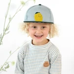 Czapka z daszkiem dziecięca Little Gang Lemon - light blue, dark green / Lassig
