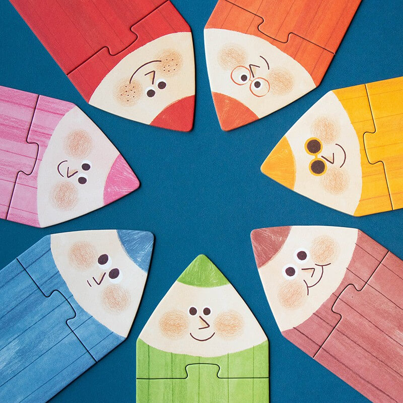 Puzzle My Colours - czerwone / Londji