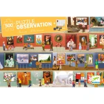 Puzzle obserwacja + gra W MUZEUM 500 el. / Djeco