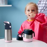 TERMOBUTELKA ZE SŁOMKĄ INDIGO ROSE 350 ML / b.box