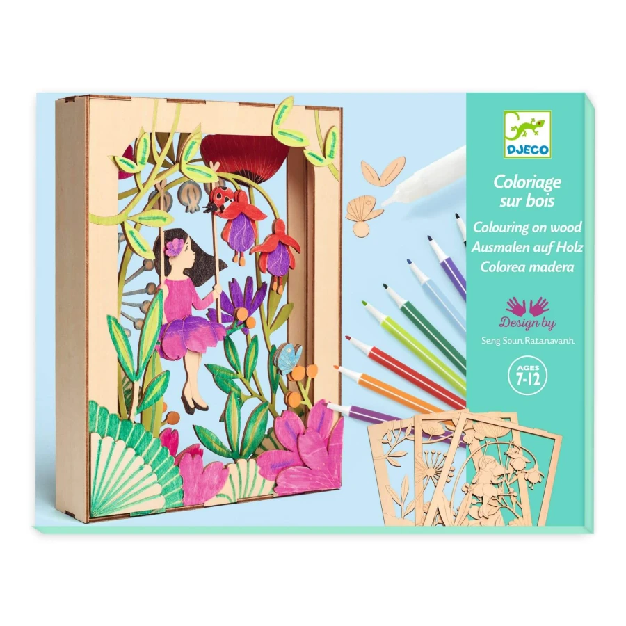Zestaw artystyczny drewniana diorama 3D ALIZEE / Djeco