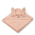 Ręcznik z kapturkiem Augusta Rabbit - Pale tuscany / Liewood
