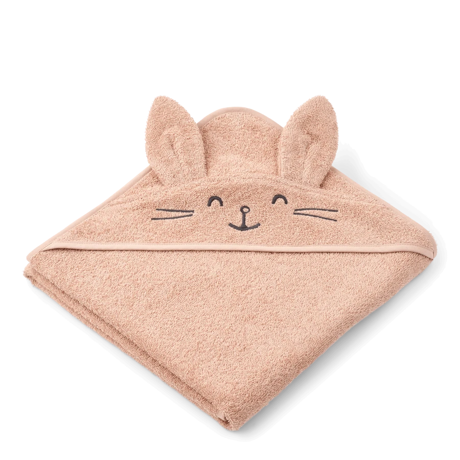 Ręcznik z kapturkiem Augusta Rabbit - Pale tuscany / Liewood