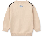 Bawełniany sweter dziecięcy Orlane - Festive, Sandy, Embroidery / Liewood