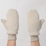 Rękawiczki dla dorosłych wełniane Nevada - beige / Zaffiro