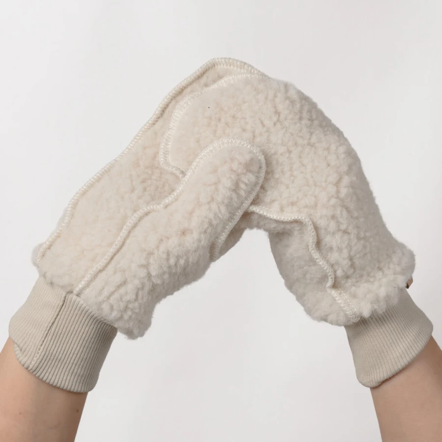Rękawiczki dla dorosłych wełniane Nevada - beige / Zaffiro
