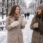 Rękawiczki dla dorosłych wełniane Nevada - beige / Zaffiro