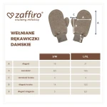 Rękawiczki dla dorosłych wełniane Nevada - beige / Zaffiro