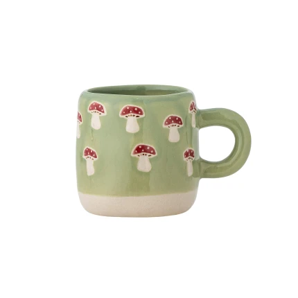 Kubek dziecięcy z kamionki Millie - Green / Bloomingville Mini